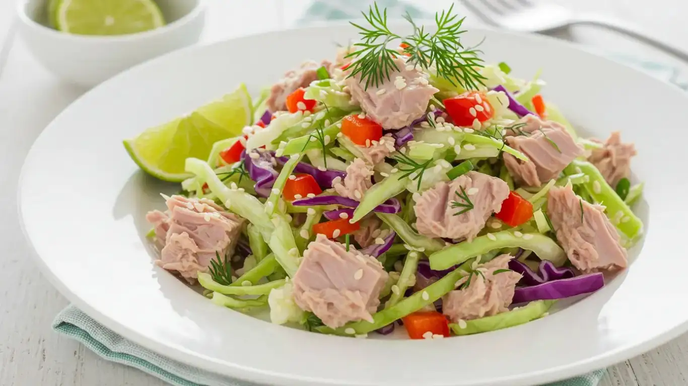 Refreshing Cabbage and Tuna Salad: A Perfect Blend of Crunch and Flavor